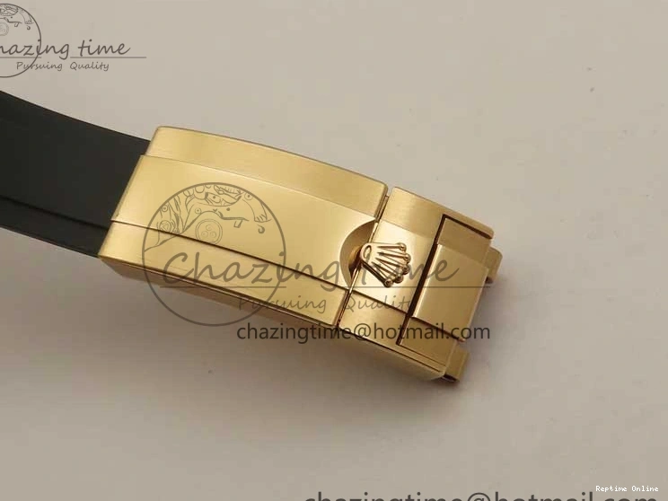 0405 Yacht-Master 126655 RG 3EF 1:1 Best Edition Black Ceramic Bezel on Black Rubber Strap VS Reliable 2488